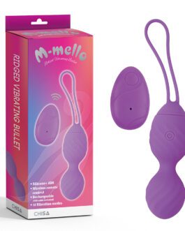 Ridged Vibrating Bullet - Purple